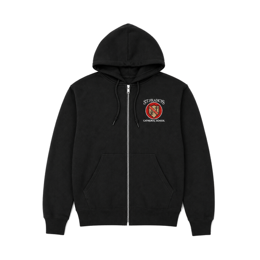 Full Zip Sweatshirt with Crest