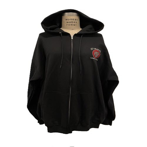 Full Zip Sweatshirt with Crest